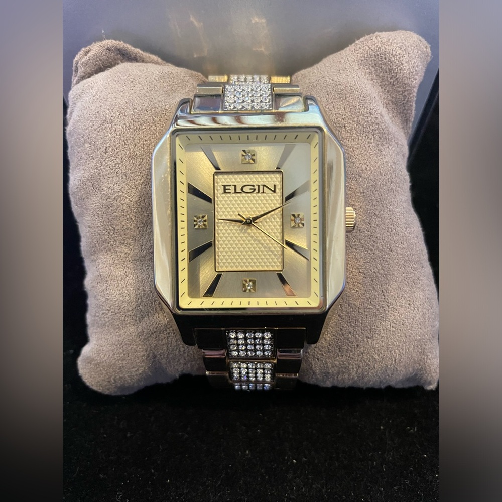 Elgin bling watch men’s with crystals